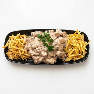 چیکن استراگانف خانگی فودینا مزه
