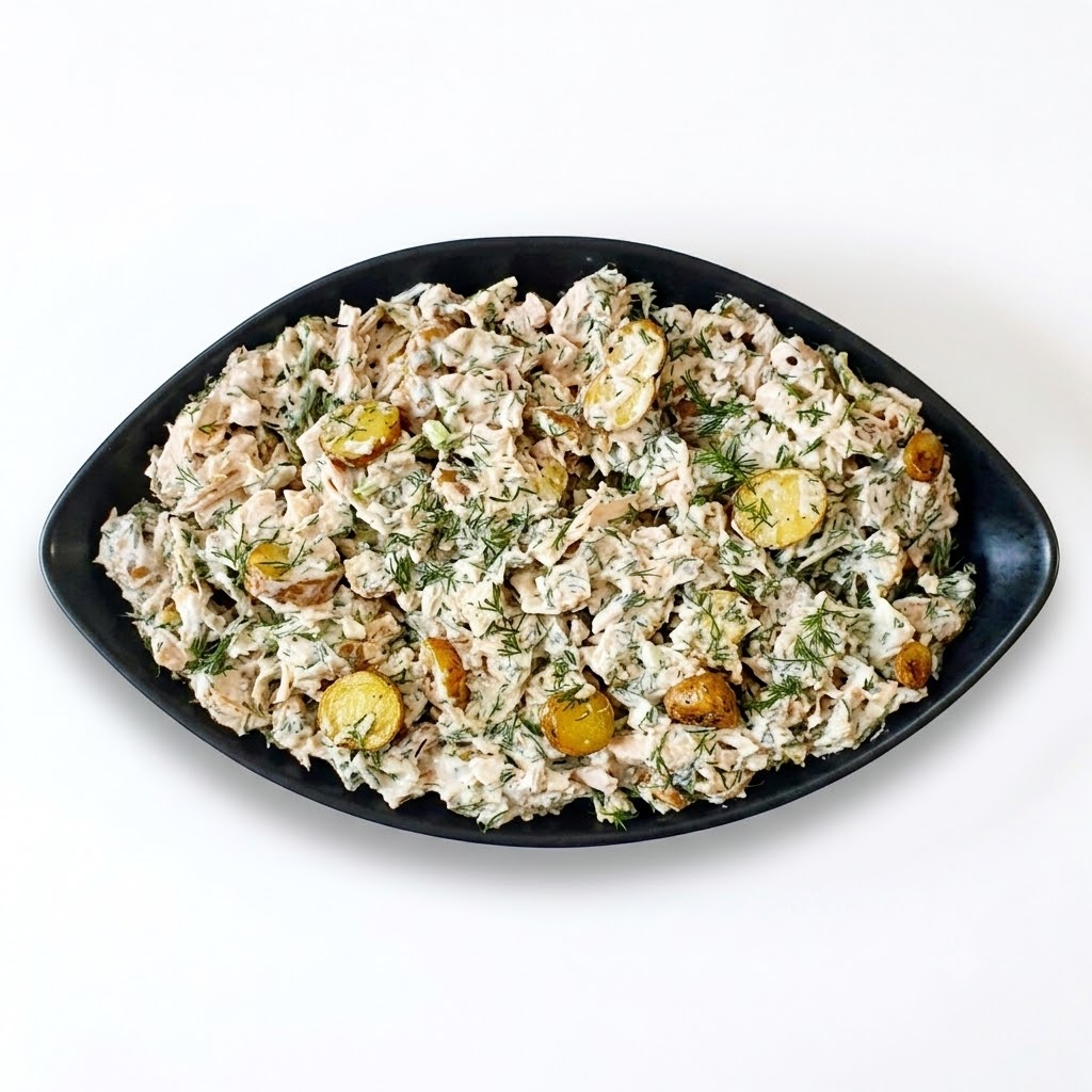 سالاد فرانسوی خانگی فودینا مزه